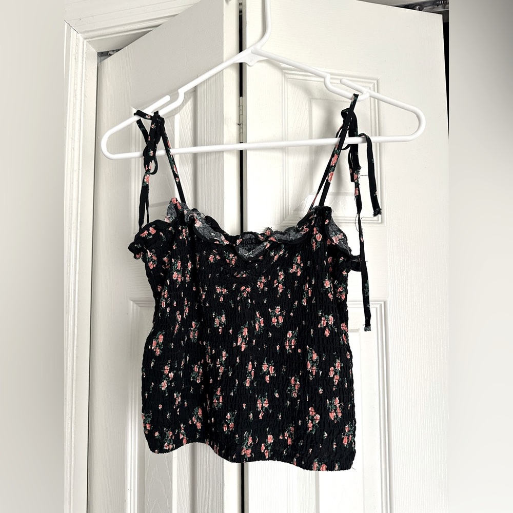 Floral Cropped Tank Top